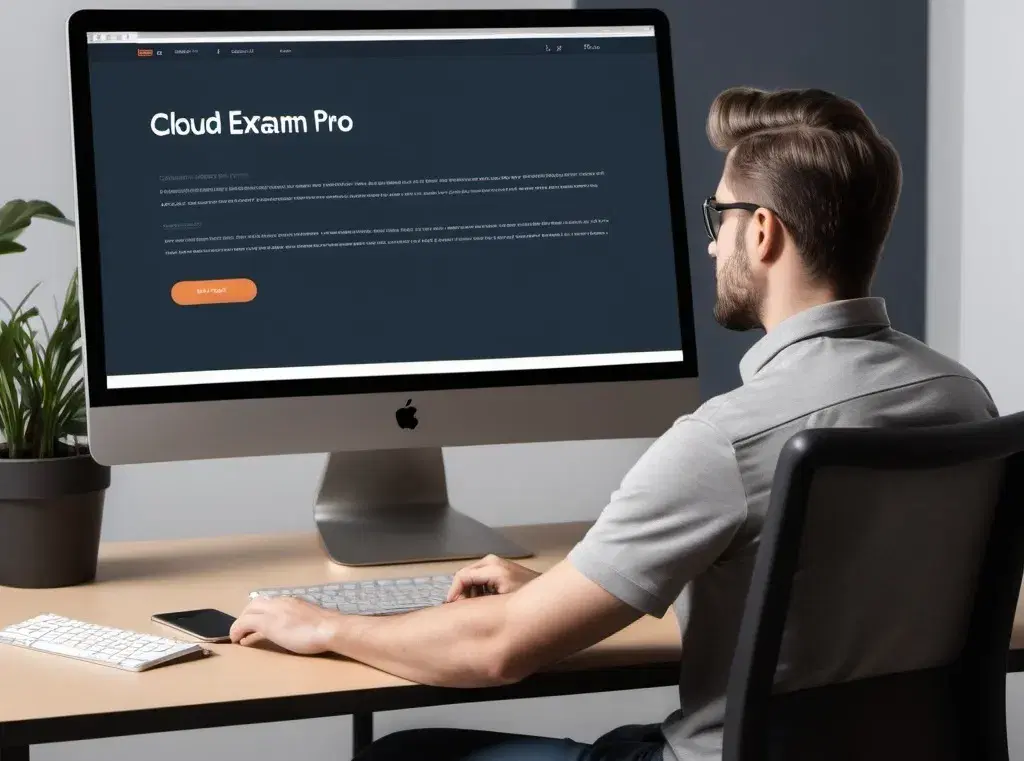 AWS Practice Exam platform hero image showing exam preparation materials